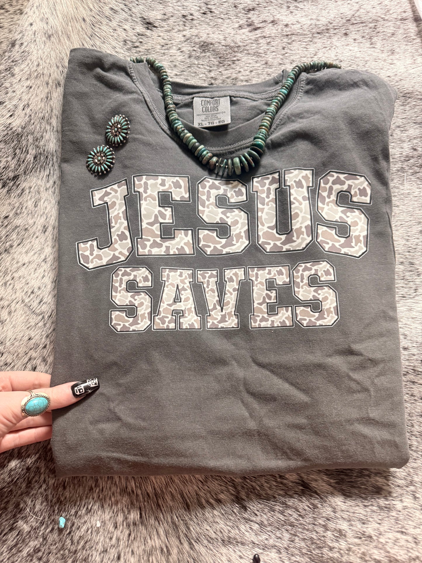 Camo Jesus Saves