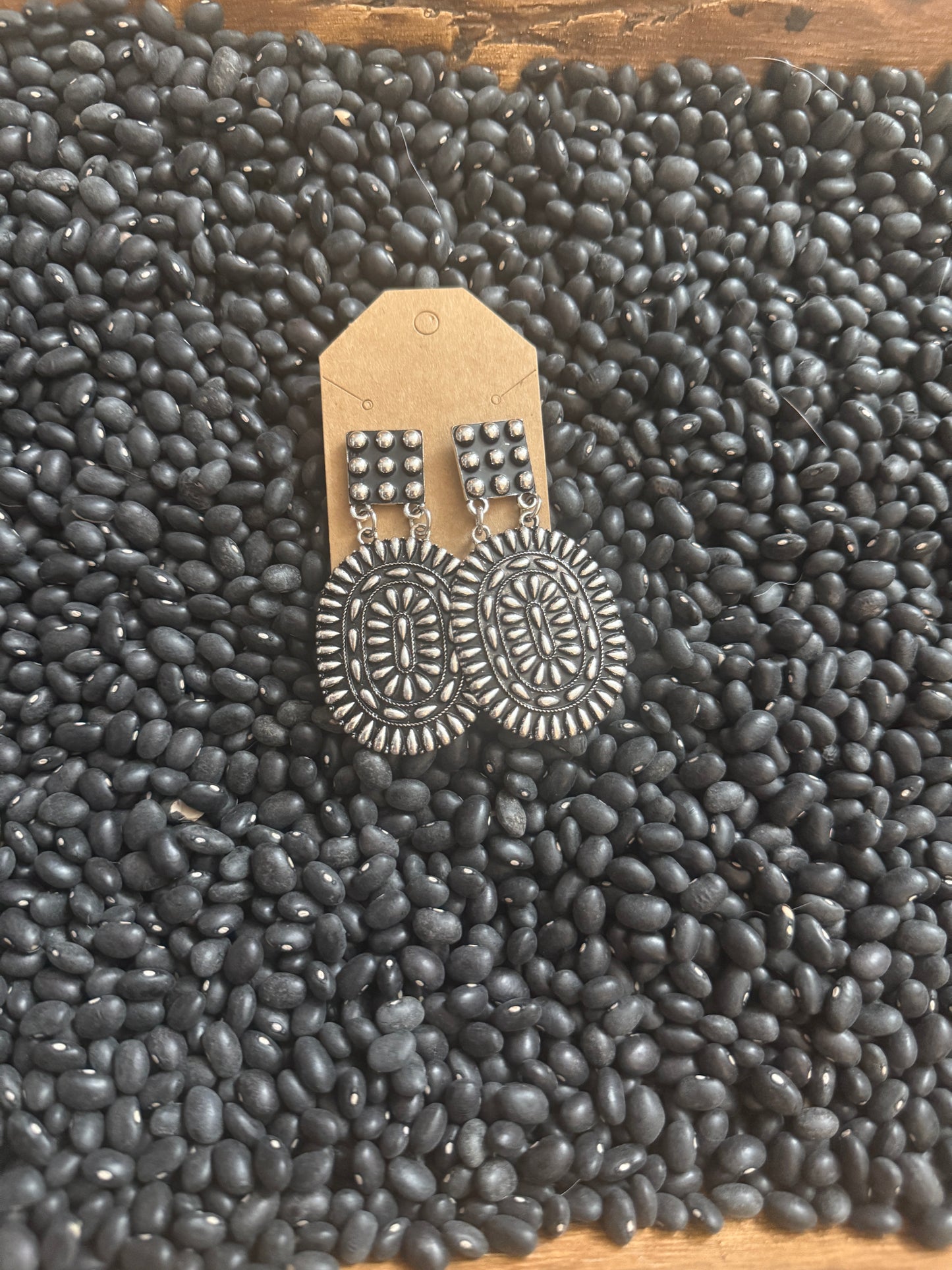 Half Dot Circle Earrings