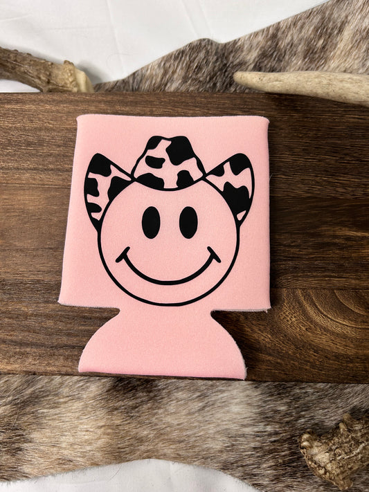 Smiley Cowboy Koozie