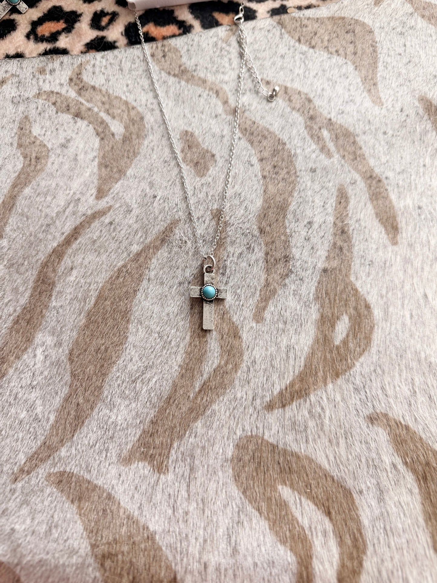 Turquoise Cross Necklace