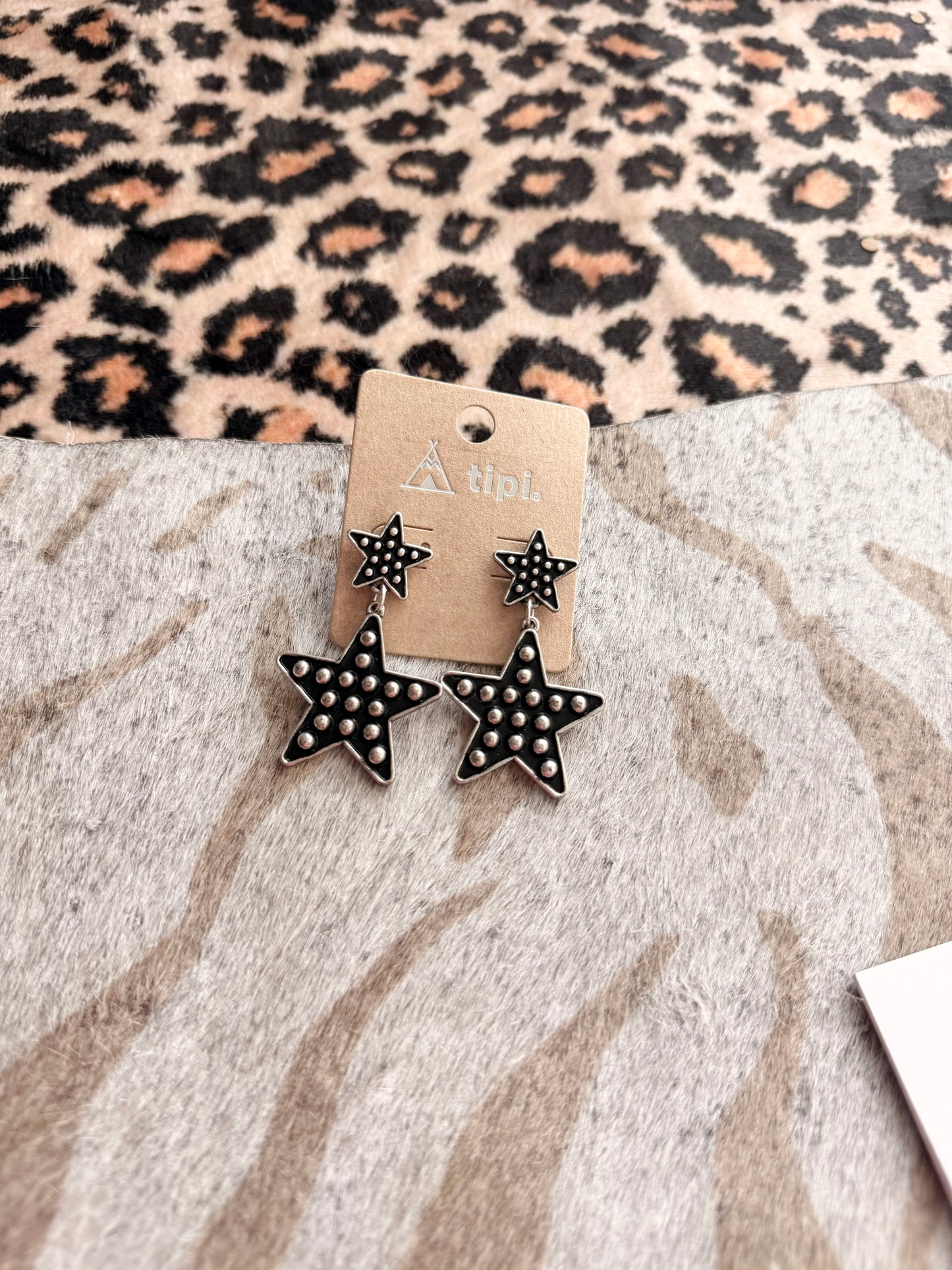 Star Half Dot Earrings