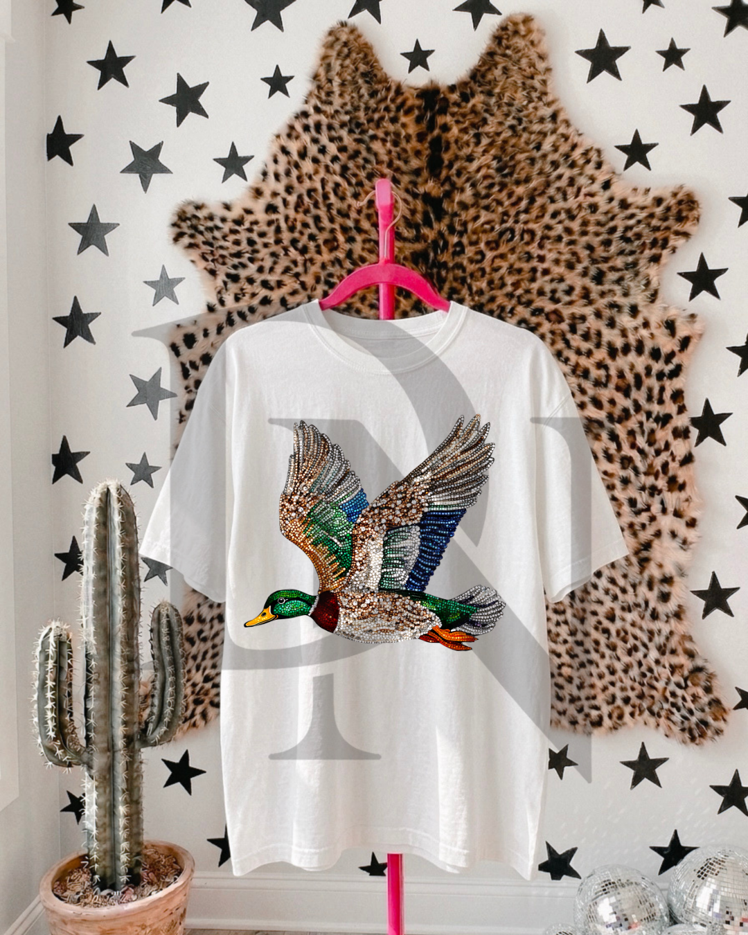 Sparkley Bird Tee (Faux)