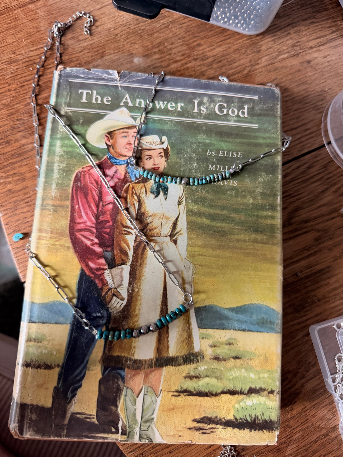 Turquoise Bar Necklace