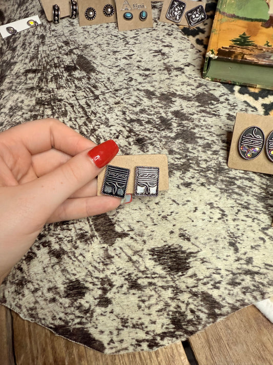Square BootStitch Studs