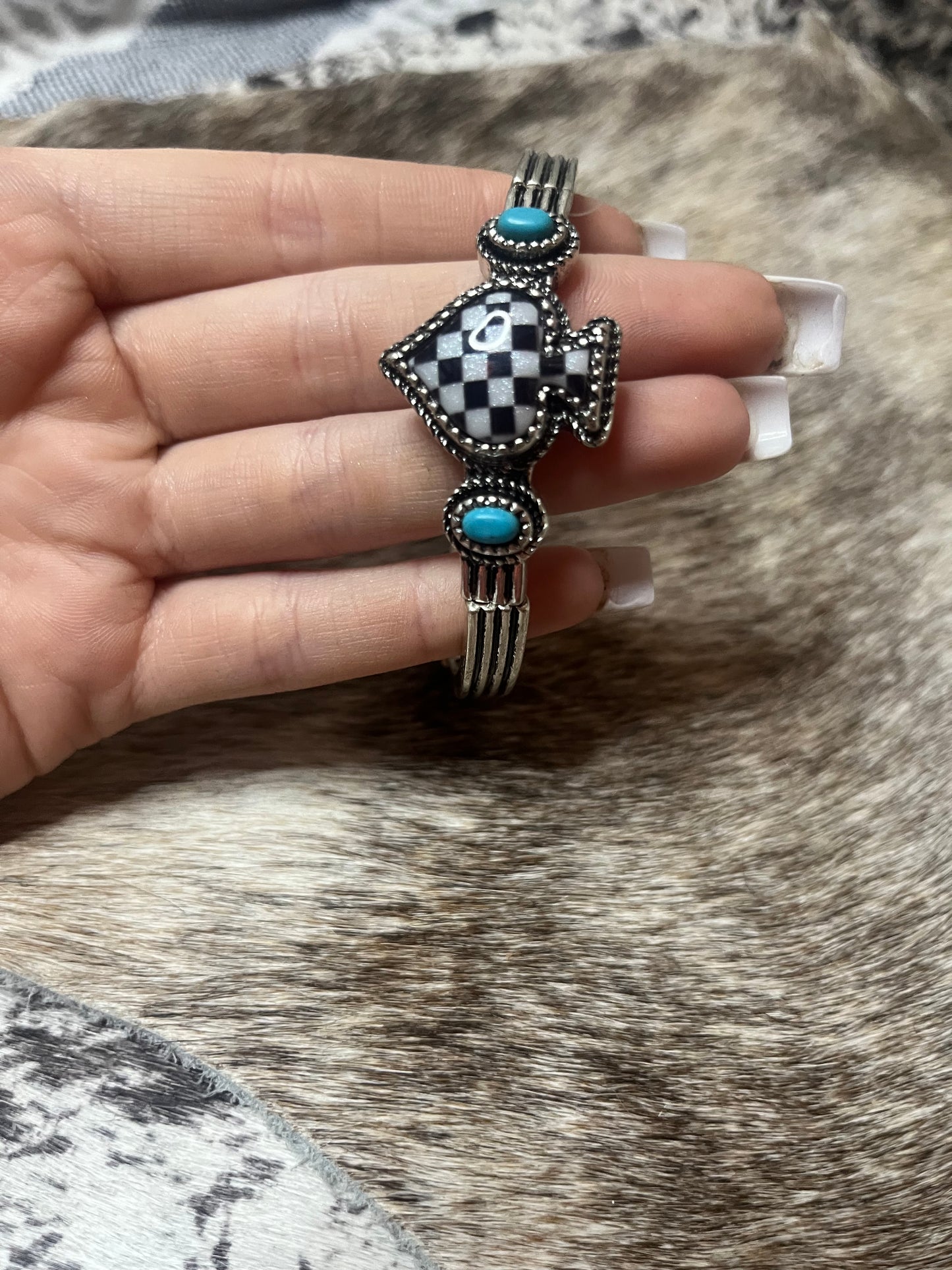 Checkered Spade Bracelet