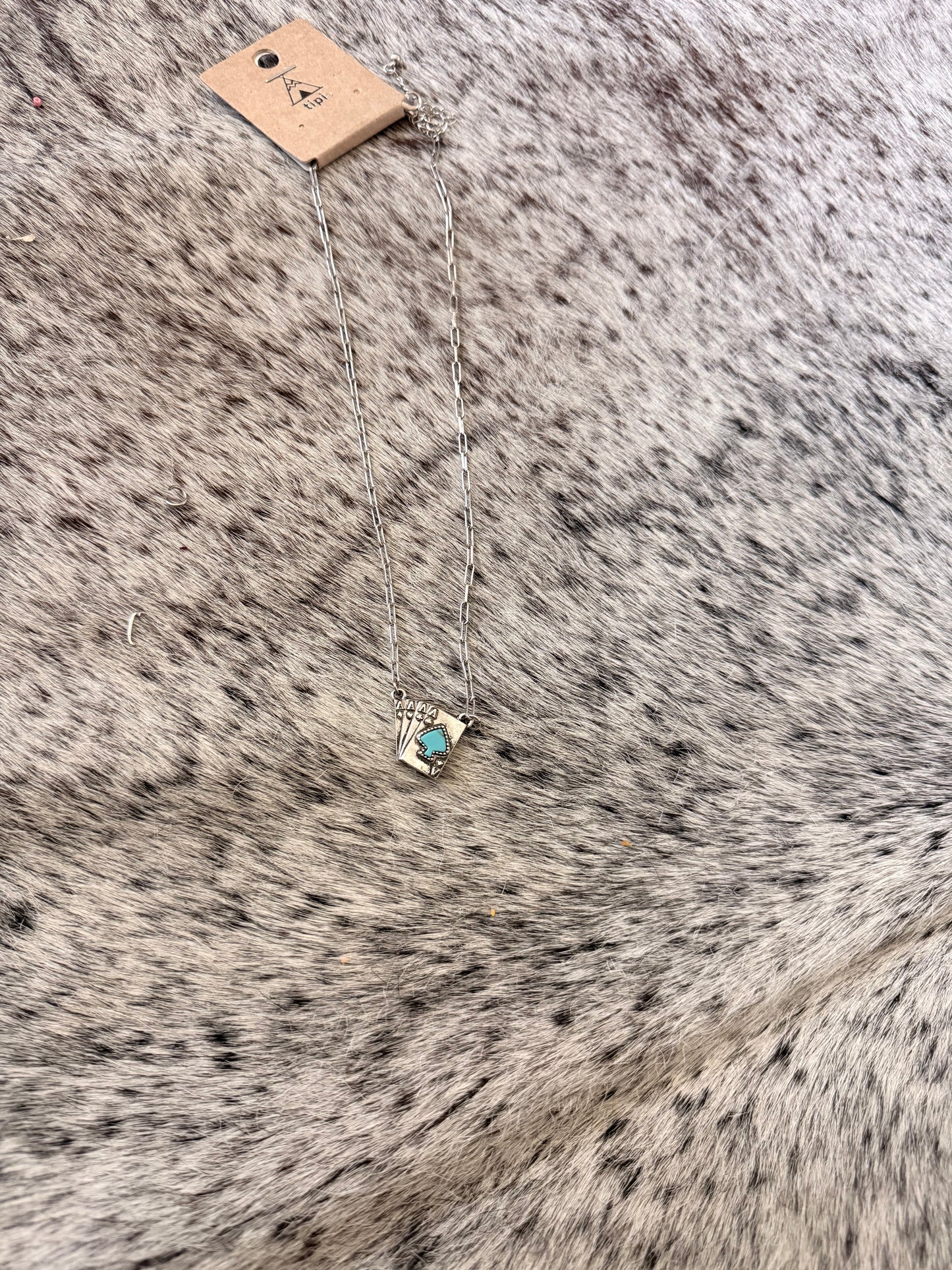 Card Spade Necklace