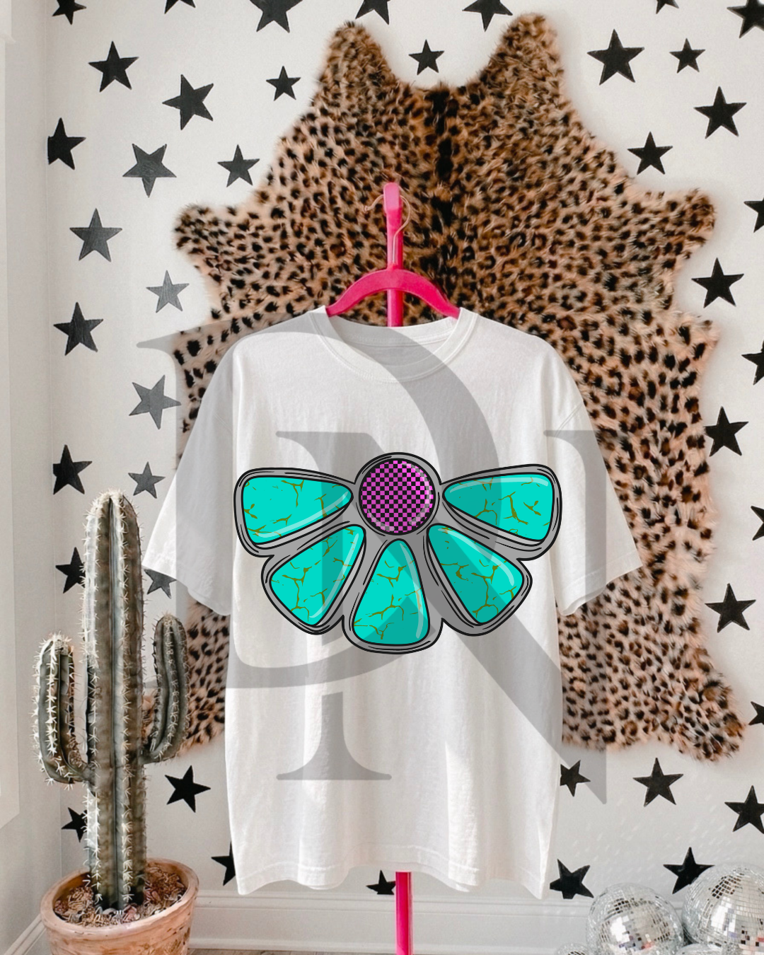 Turquoise Cluster Tee