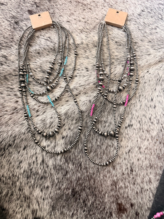 Long Gray Necklaces