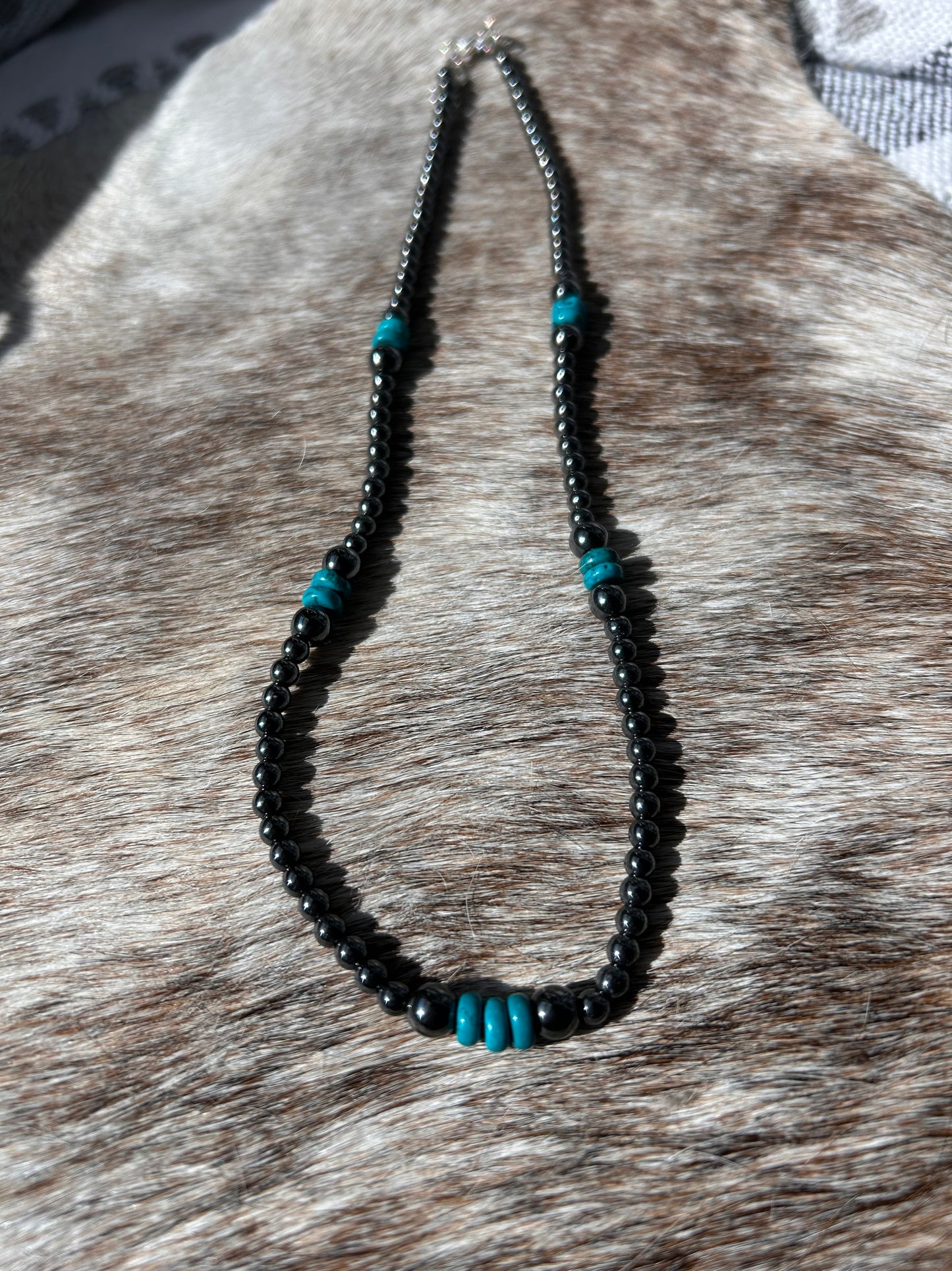 (Authentic) Turquoise Beaded Necklace