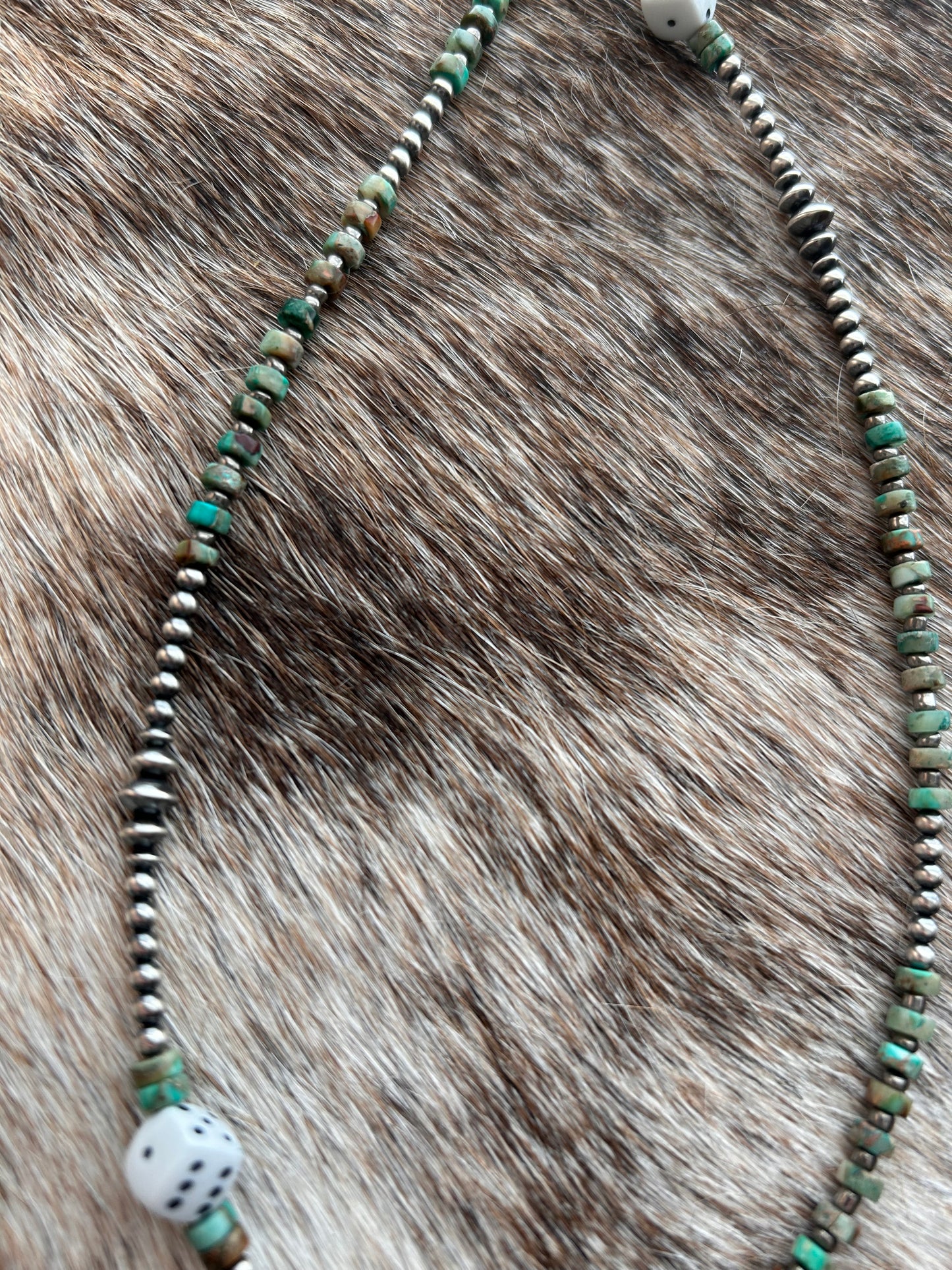 Authentic Navajo and Dice Necklace