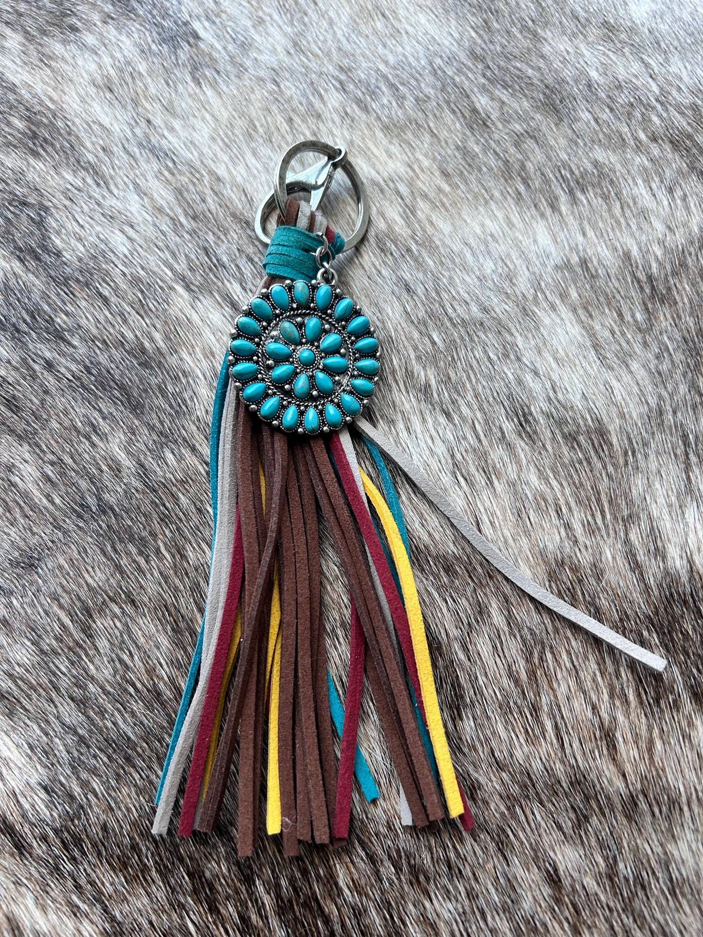 Turquoise Conch Keychain