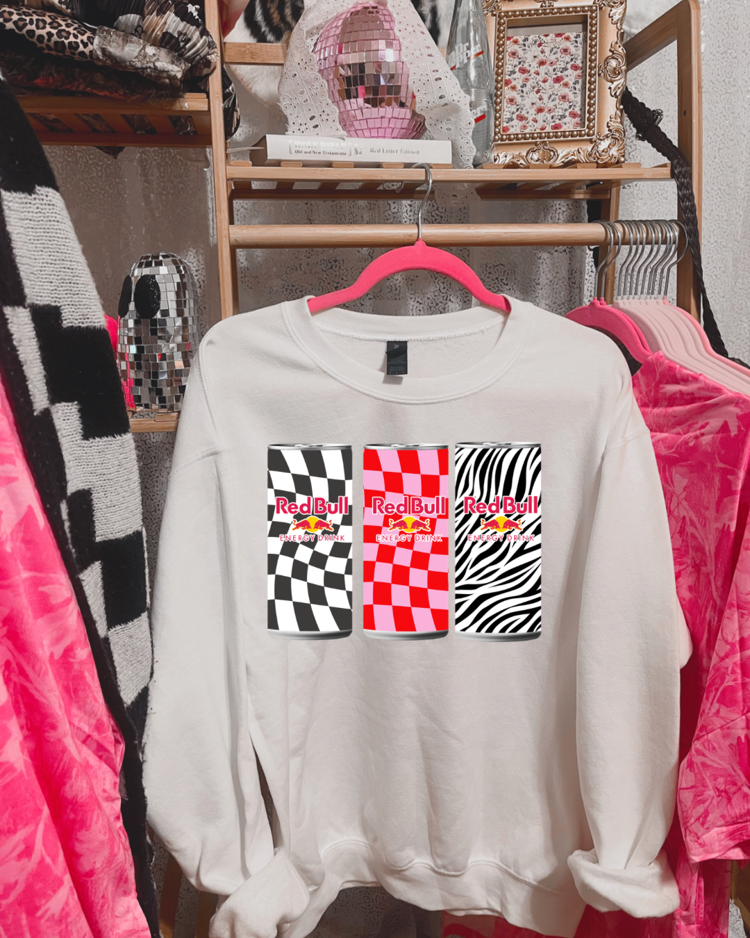 RedB  Zebra Drink Tee