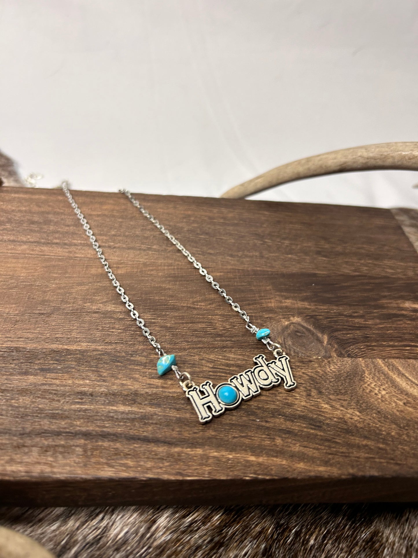 Turquoise Howdy Necklace