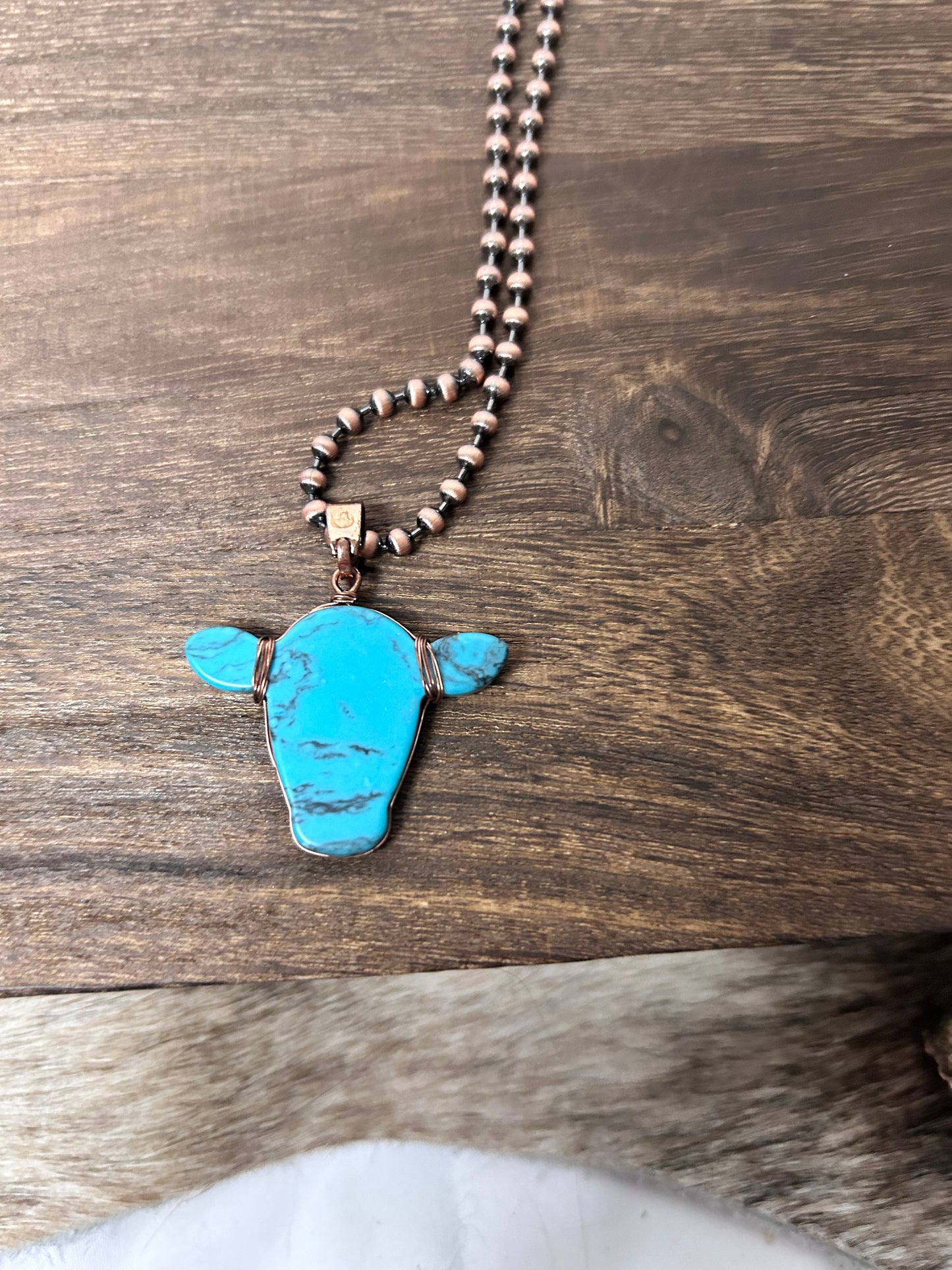 Cow Head Necklace