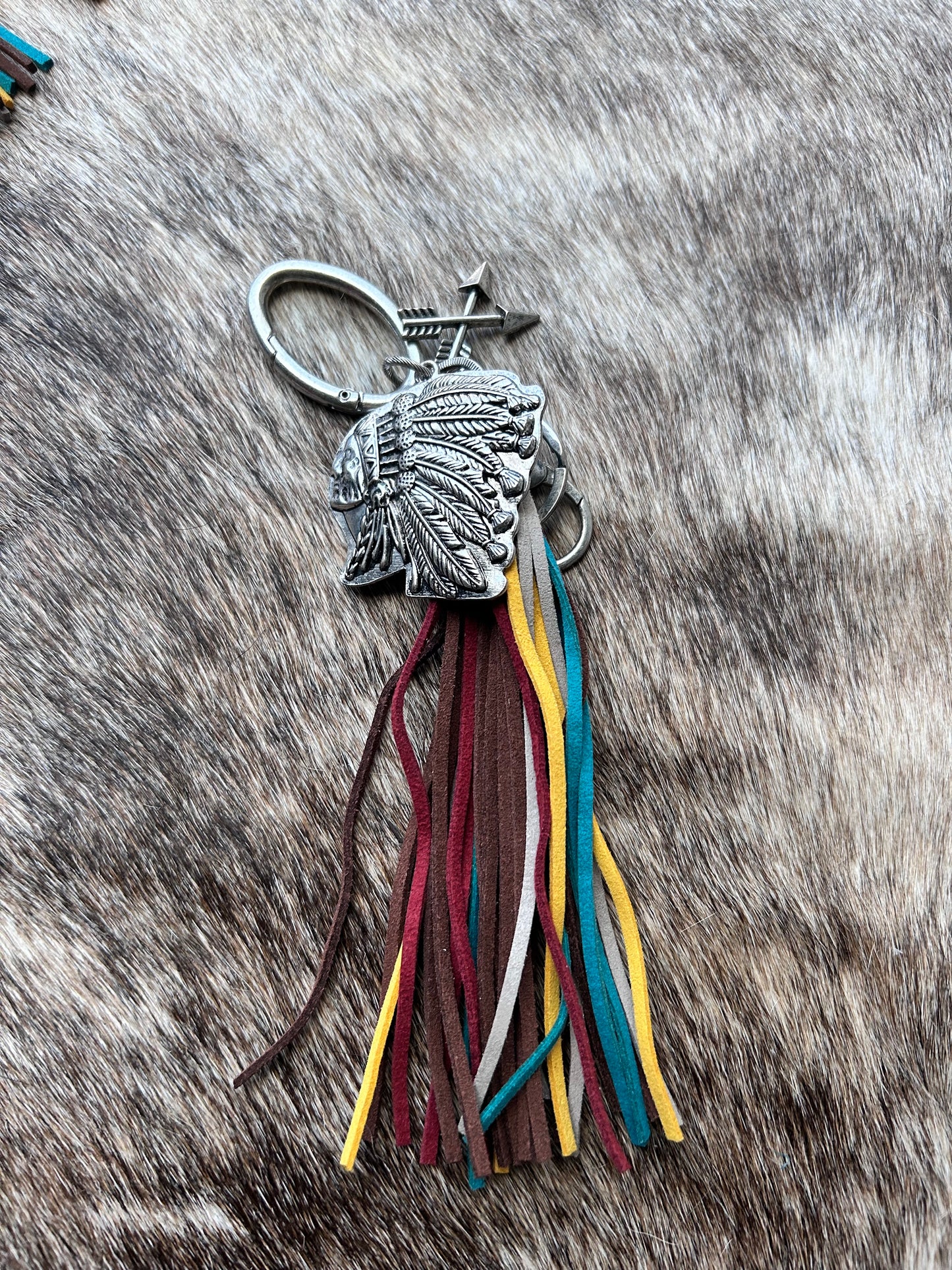 Indian Head Keychain