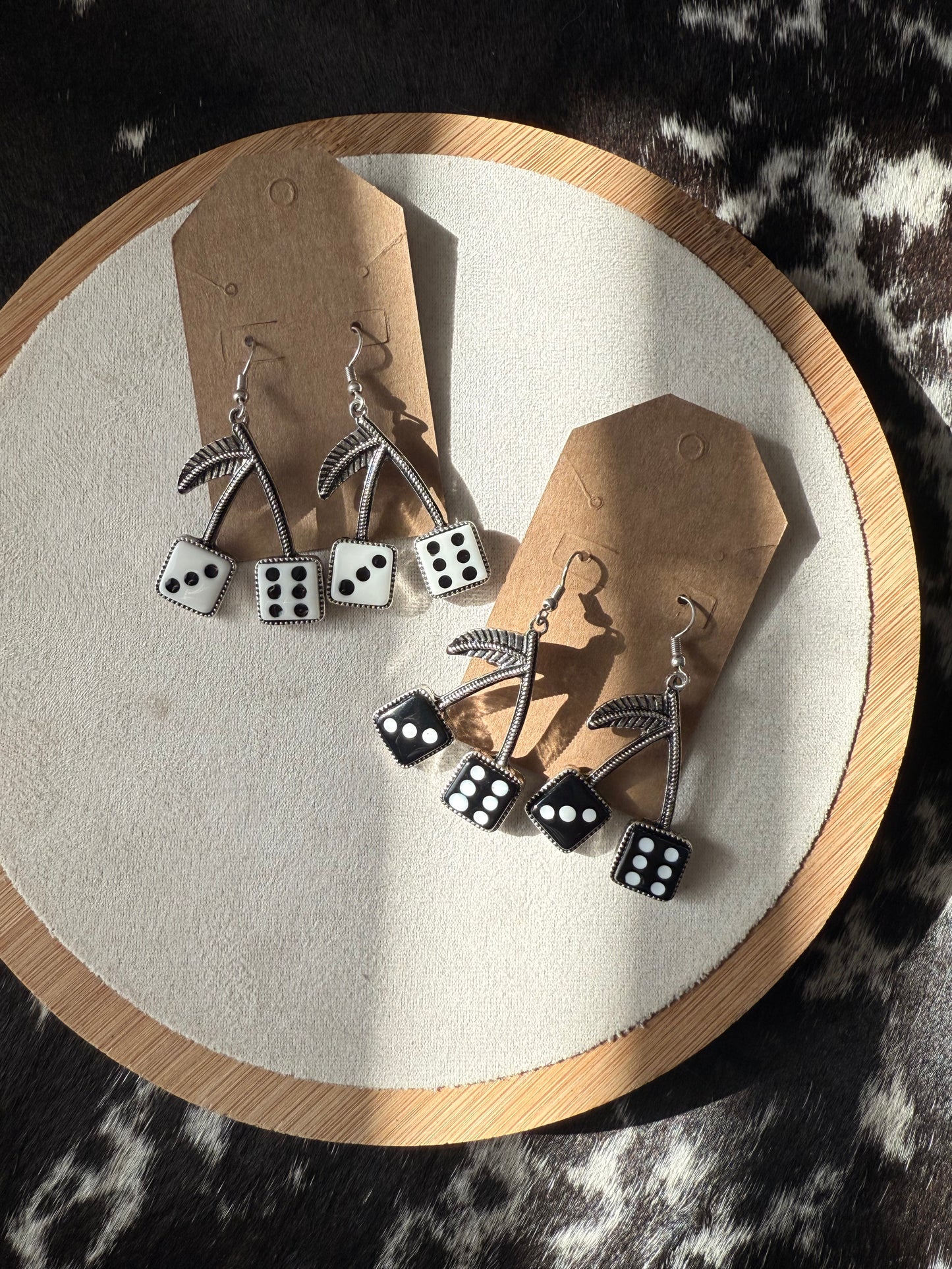 Dice Cherry Earrings