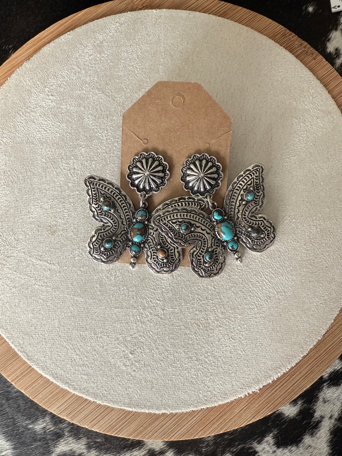 Butterfly Turquoise Earrings