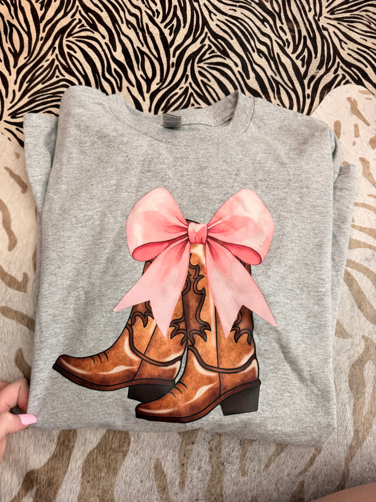 Bows & Boots - Size medium