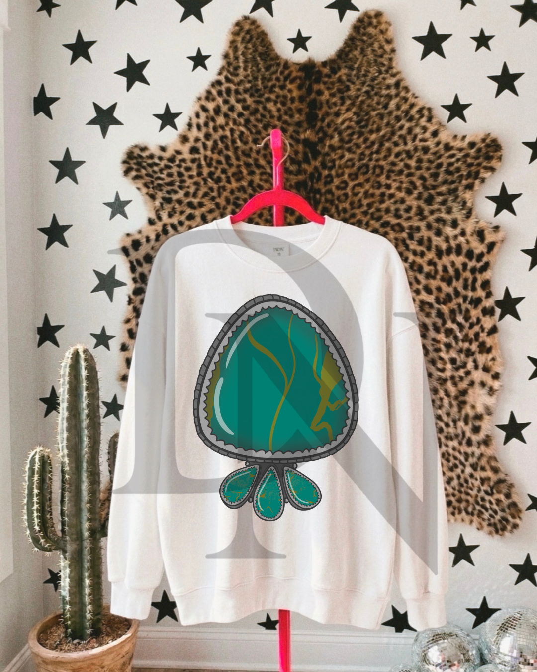 Turquoise Concho Tee