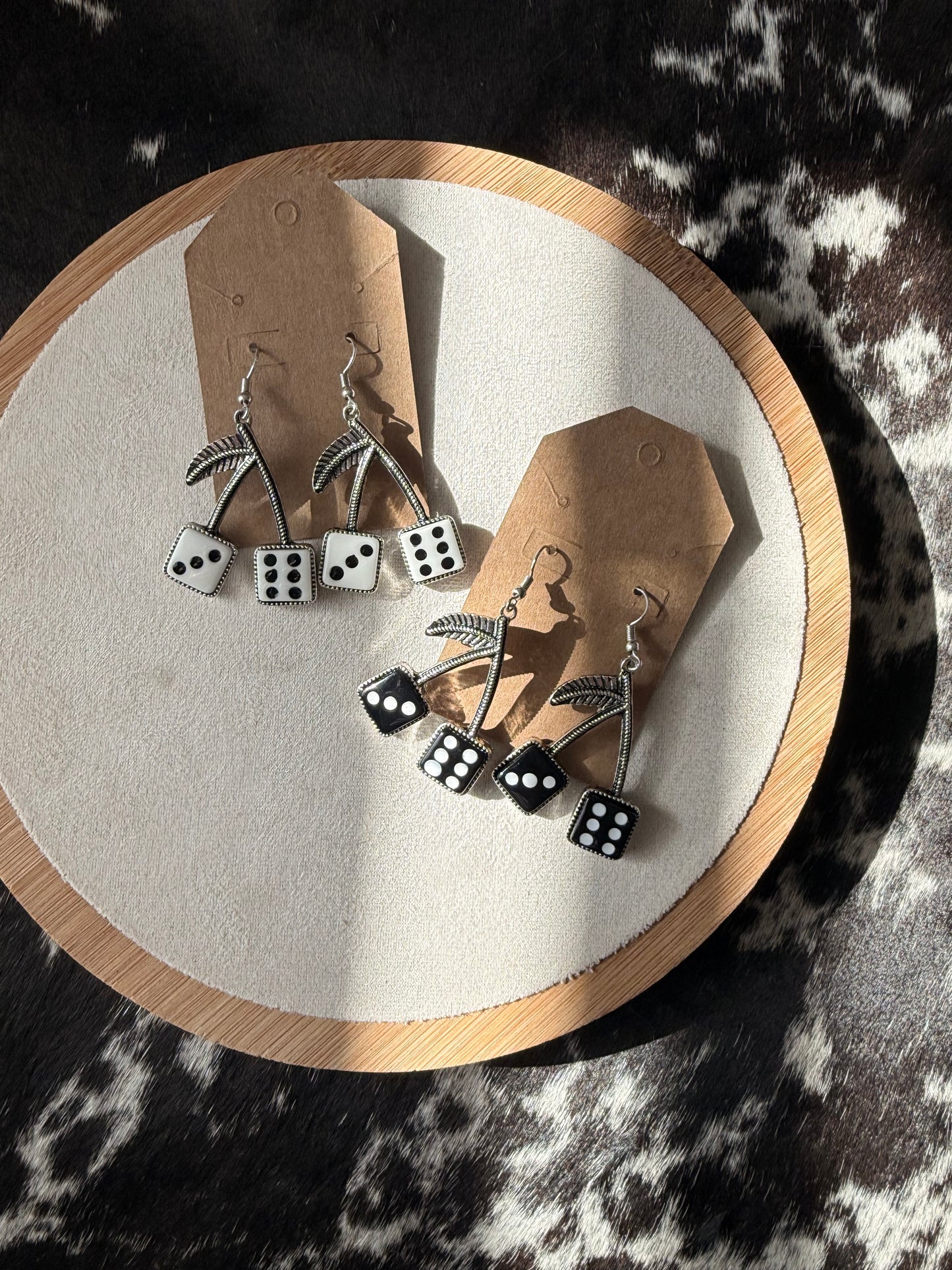 Dice Cherry Earrings