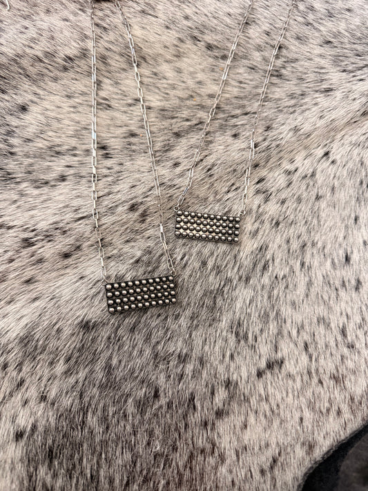 Half Dot Bar Necklace