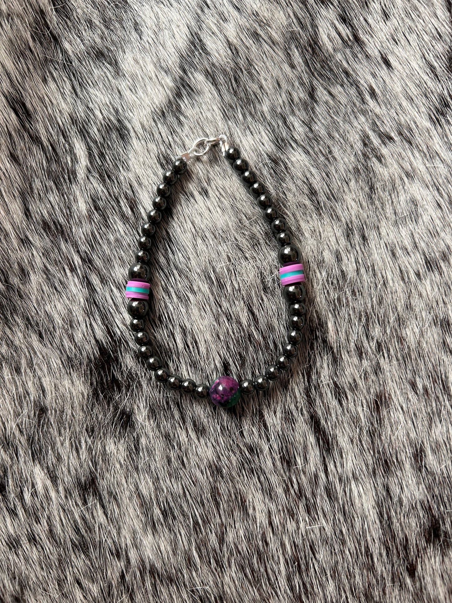 Purple and Stones Bracelet