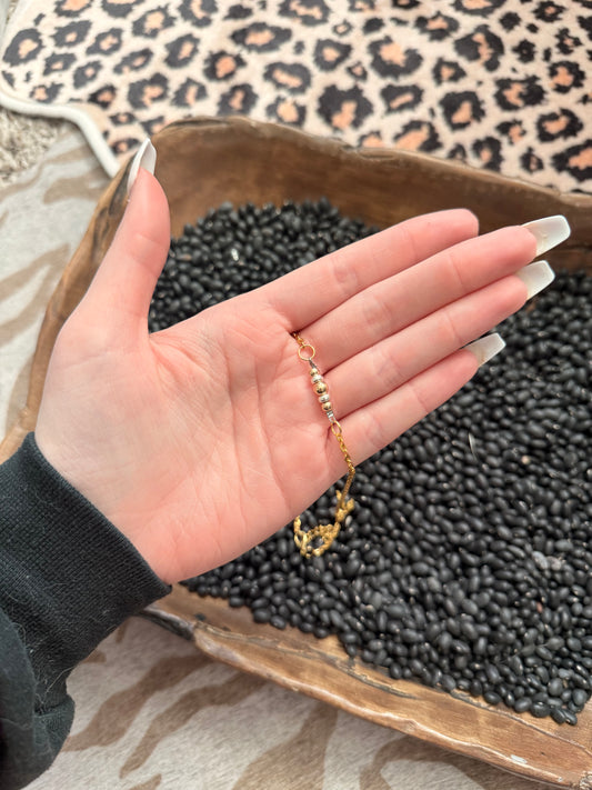 Mixed Metals Gold Necklace