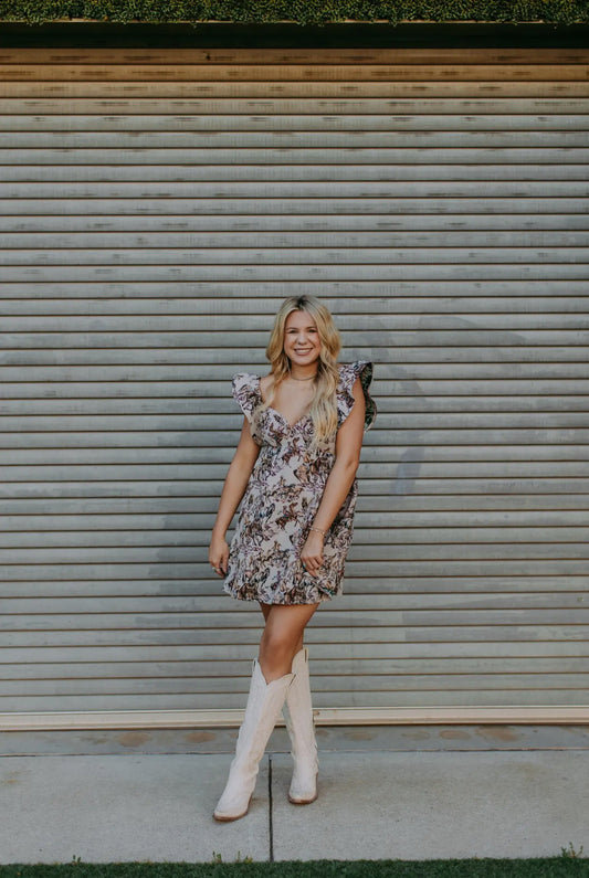 PRE-ORDER Buckaroo Velvet Ribbon Dress