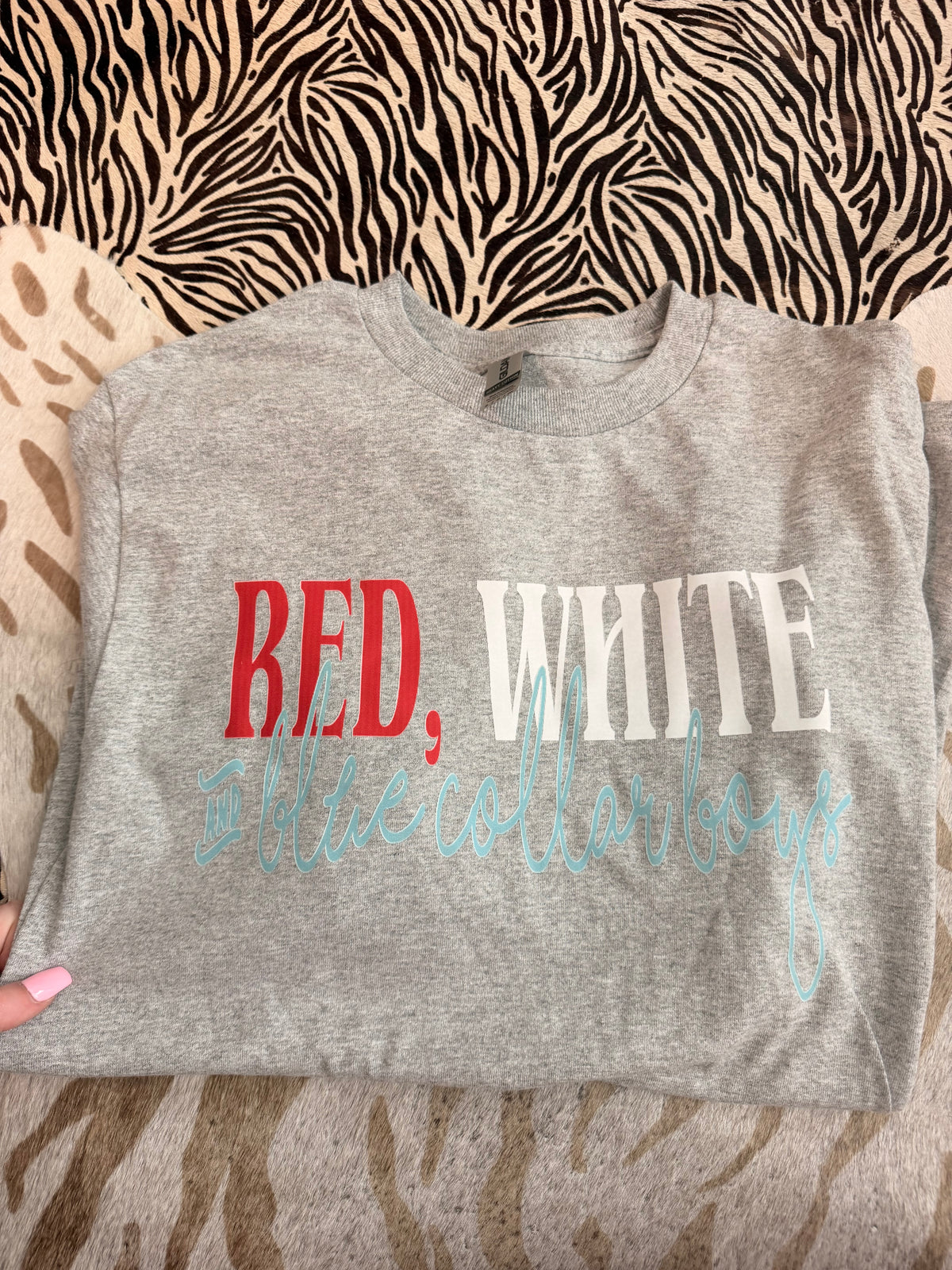 Red, White, & Blue Collar Boys - Small