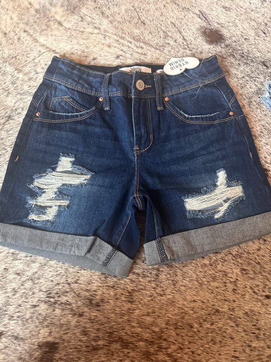 Dark Rolled Shorts