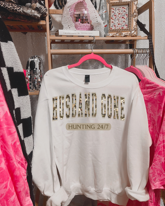 Husband Gone Camo Tee