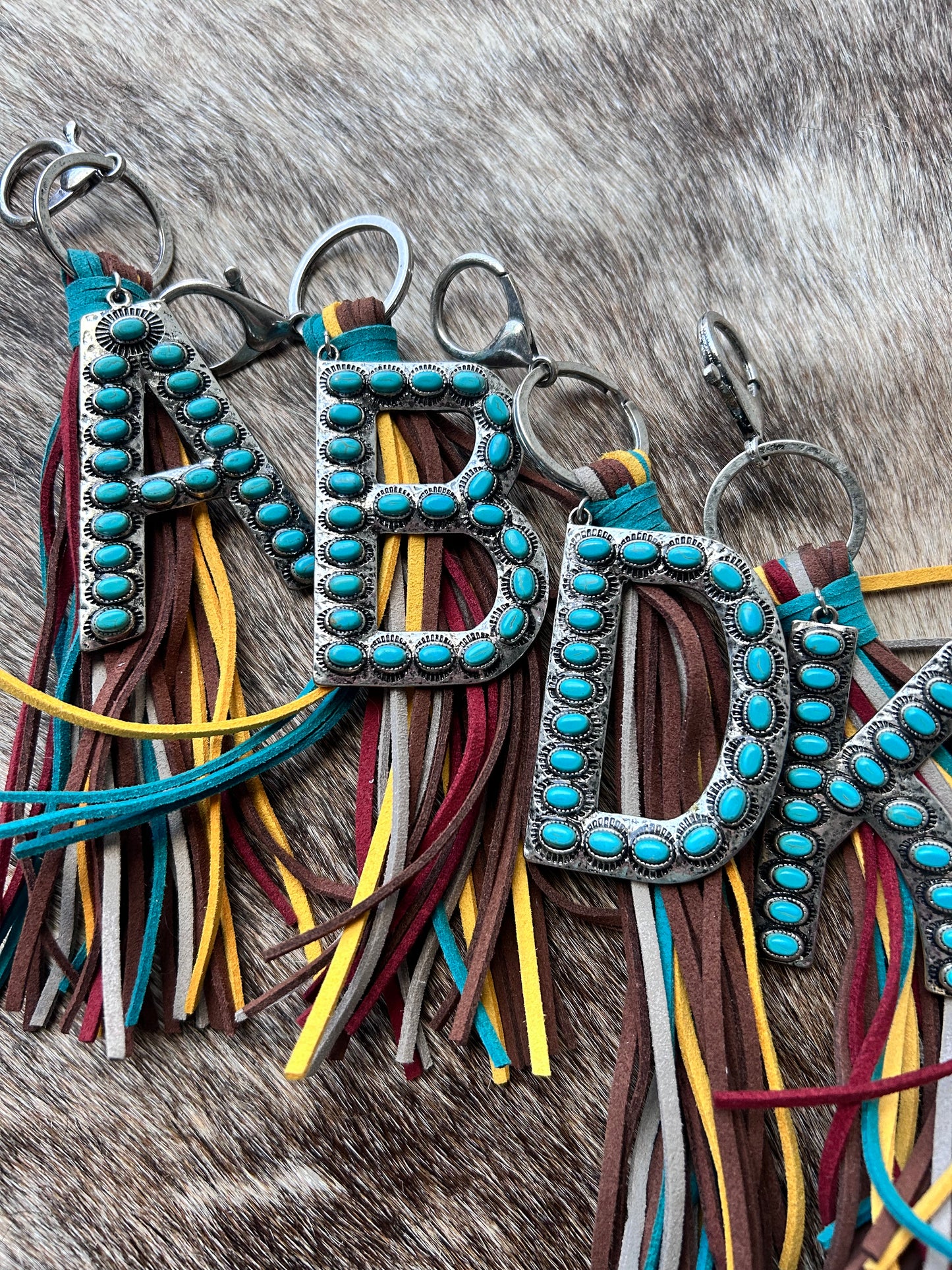 Big Turquoise Keychains