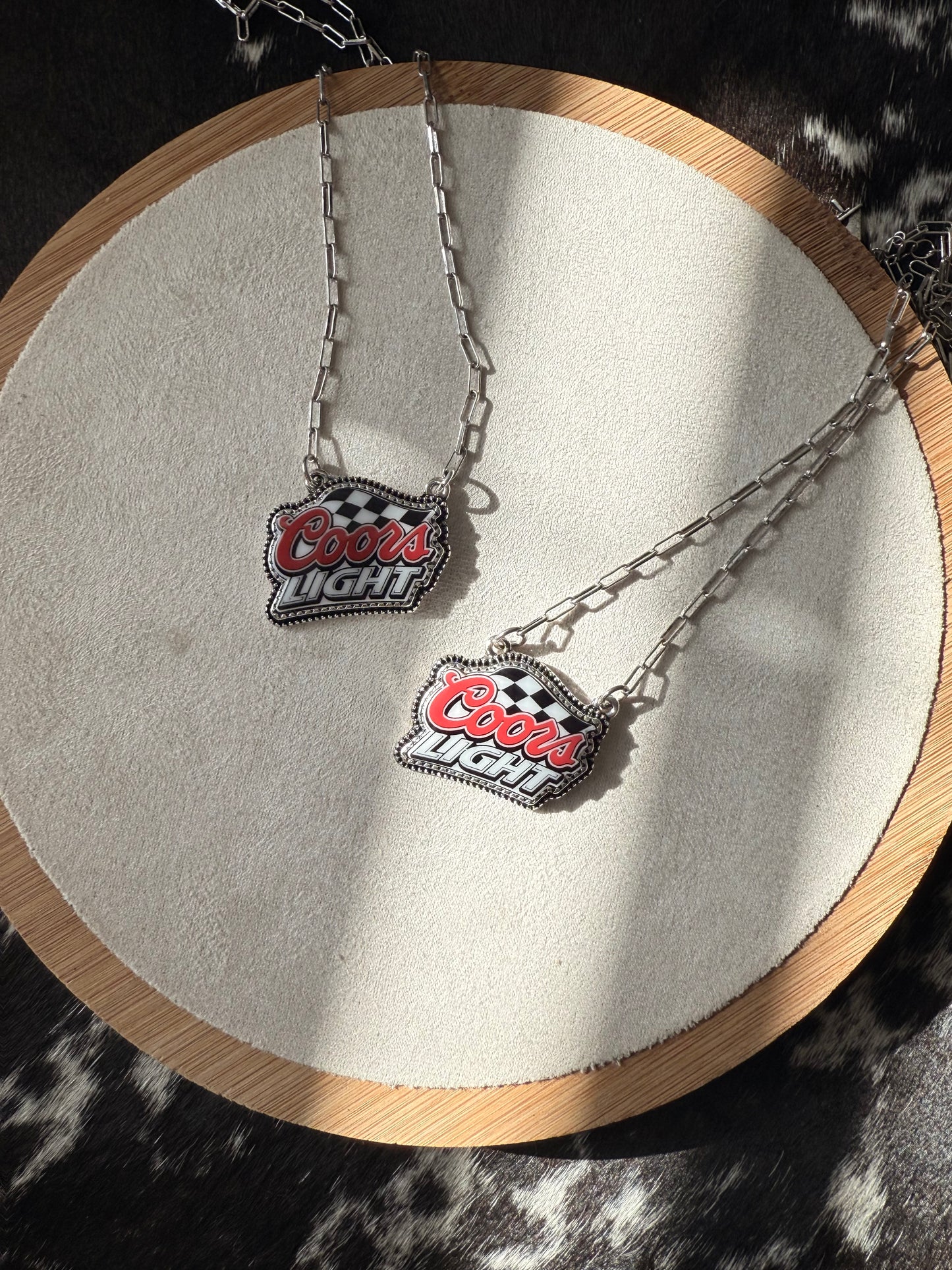 Coors Checkered Necklace