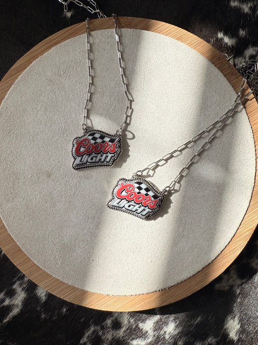 Coors Checkered Necklace