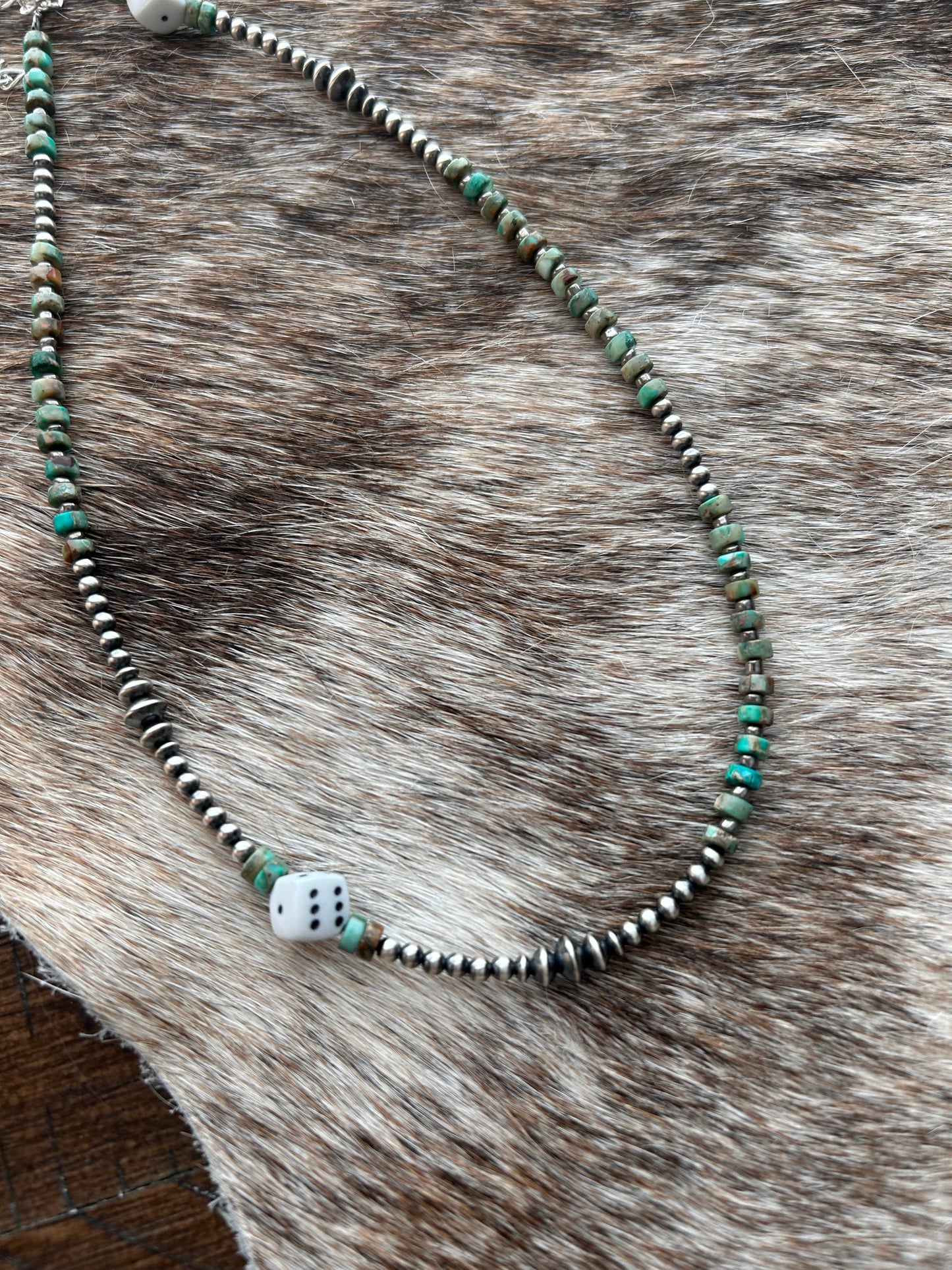 Authentic Navajo and Dice Necklace