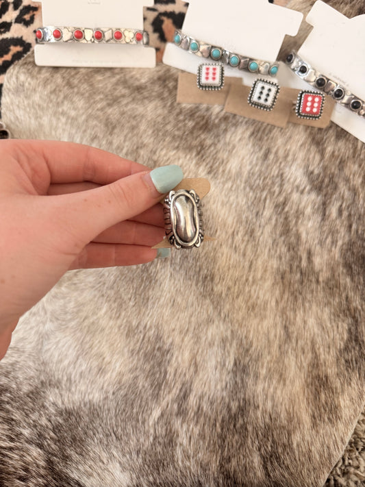 Silver Warped Ring