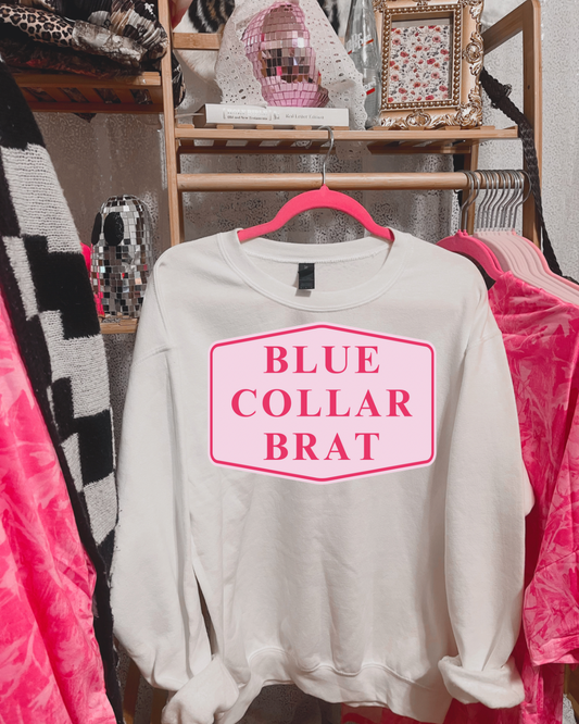 Blue Collar Brat Pink Tee