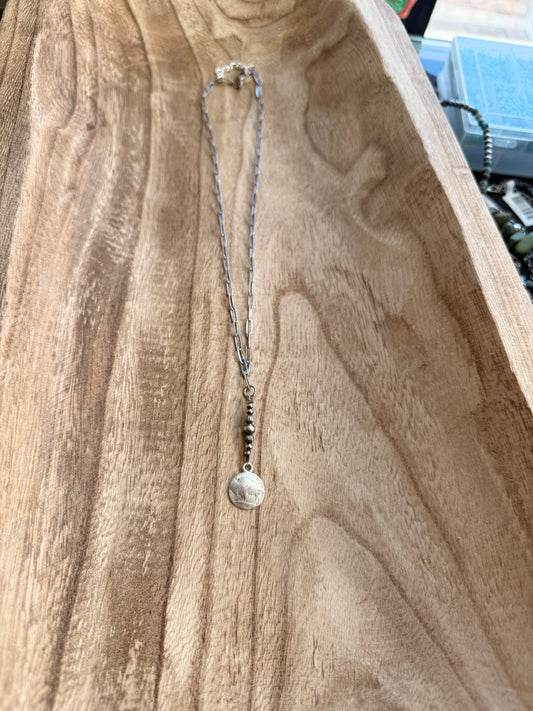 Sterling Silver Coin Lariat