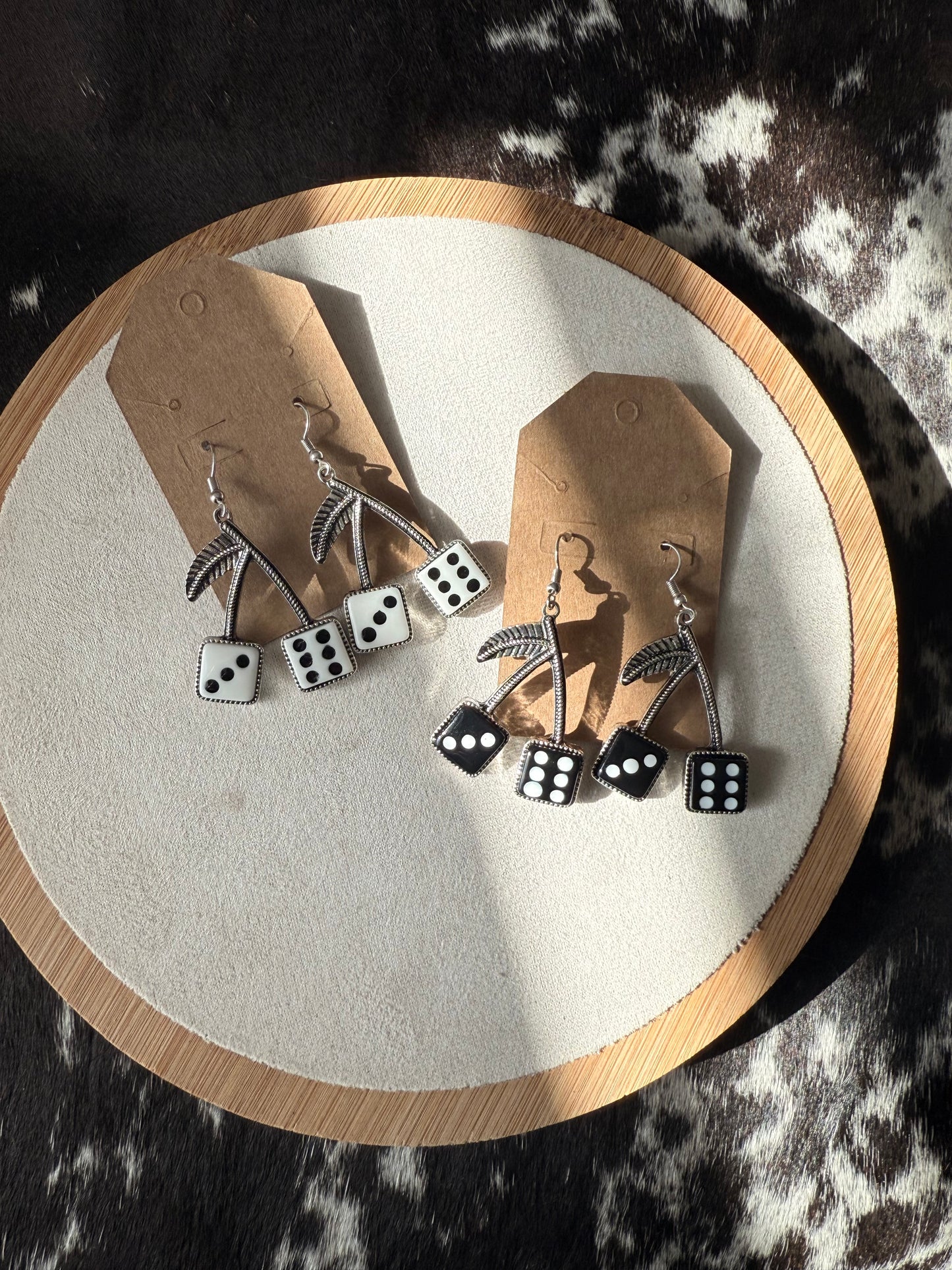 Dice Cherry Earrings