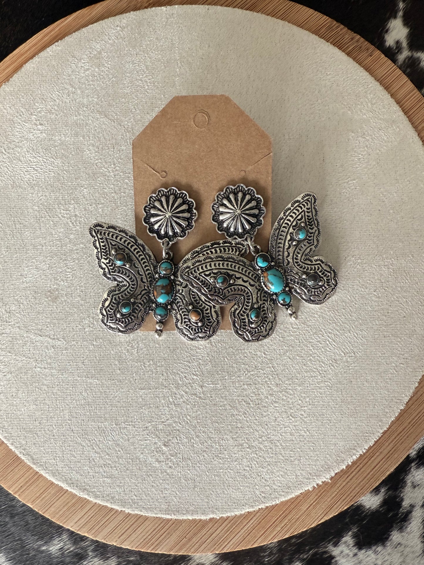 Butterfly Turquoise Earrings