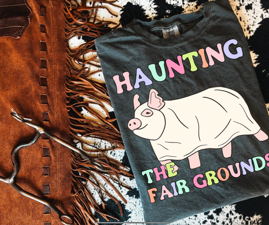 Haunting The Fair Grounds Tee Pig