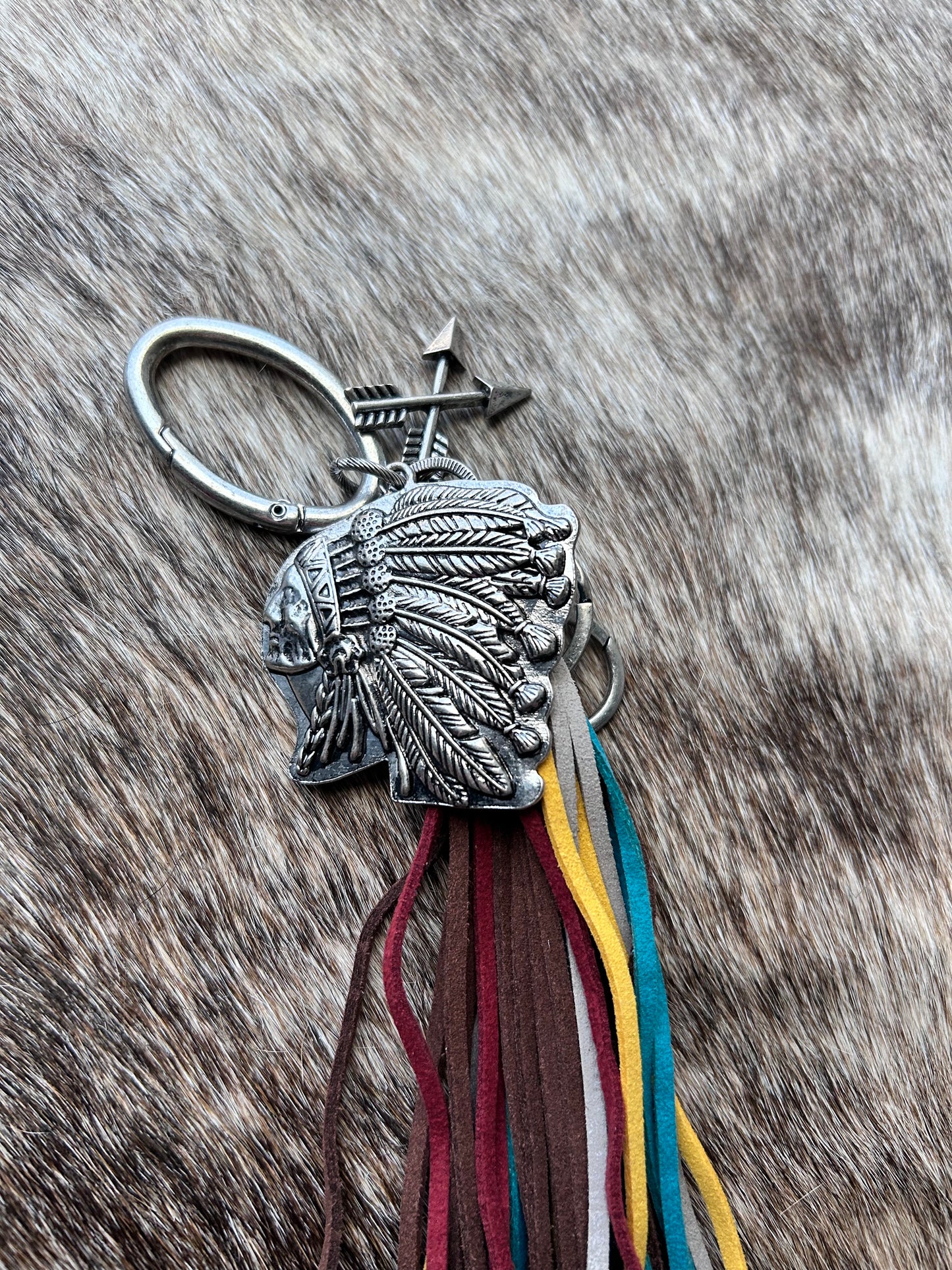 Indian Head Keychain