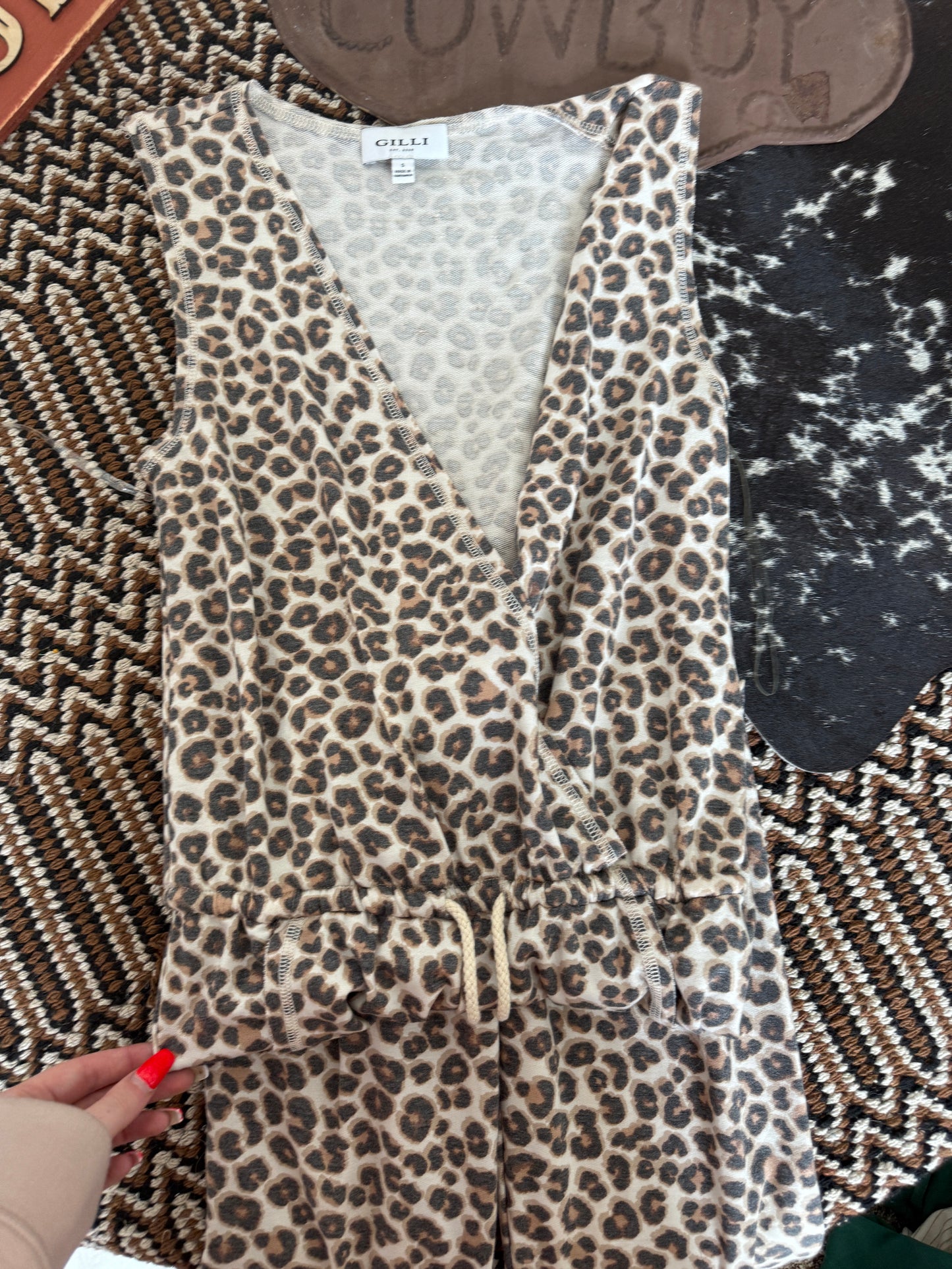 Cheetah Print Romper