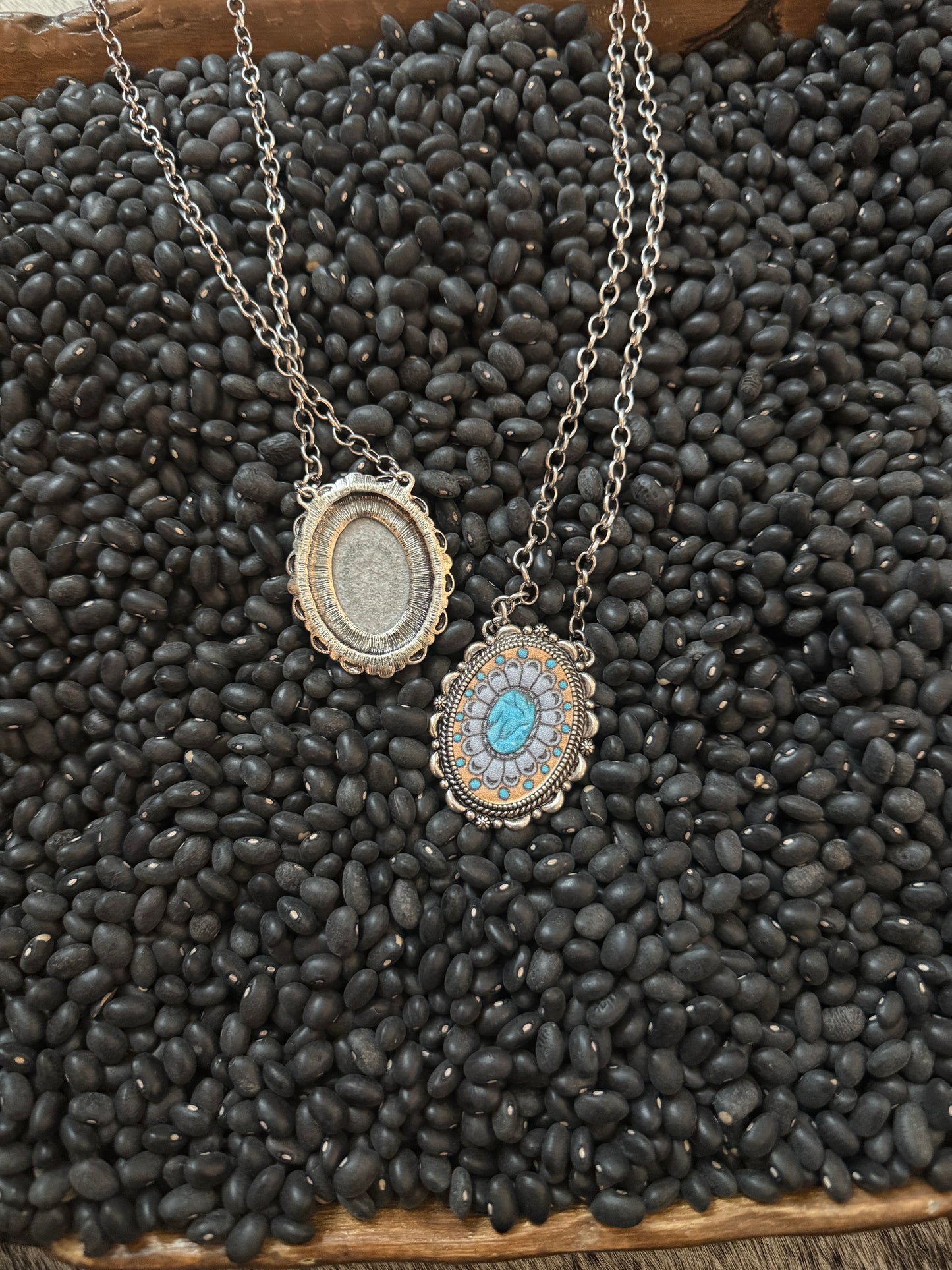Leather Concho Necklace