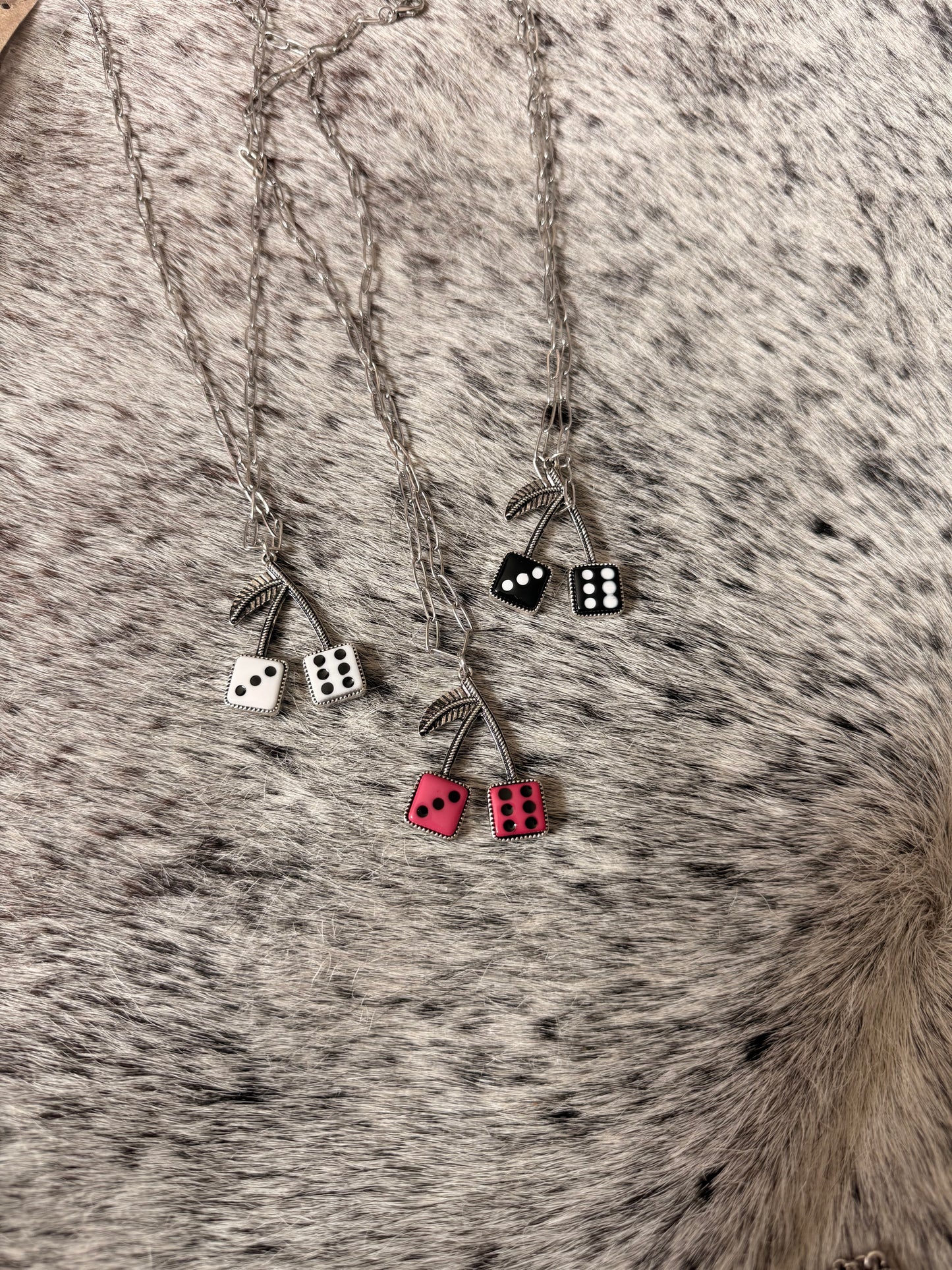 Dice Cherry Necklace