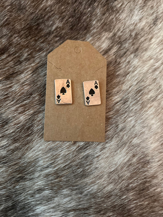 Ace Earring Studs