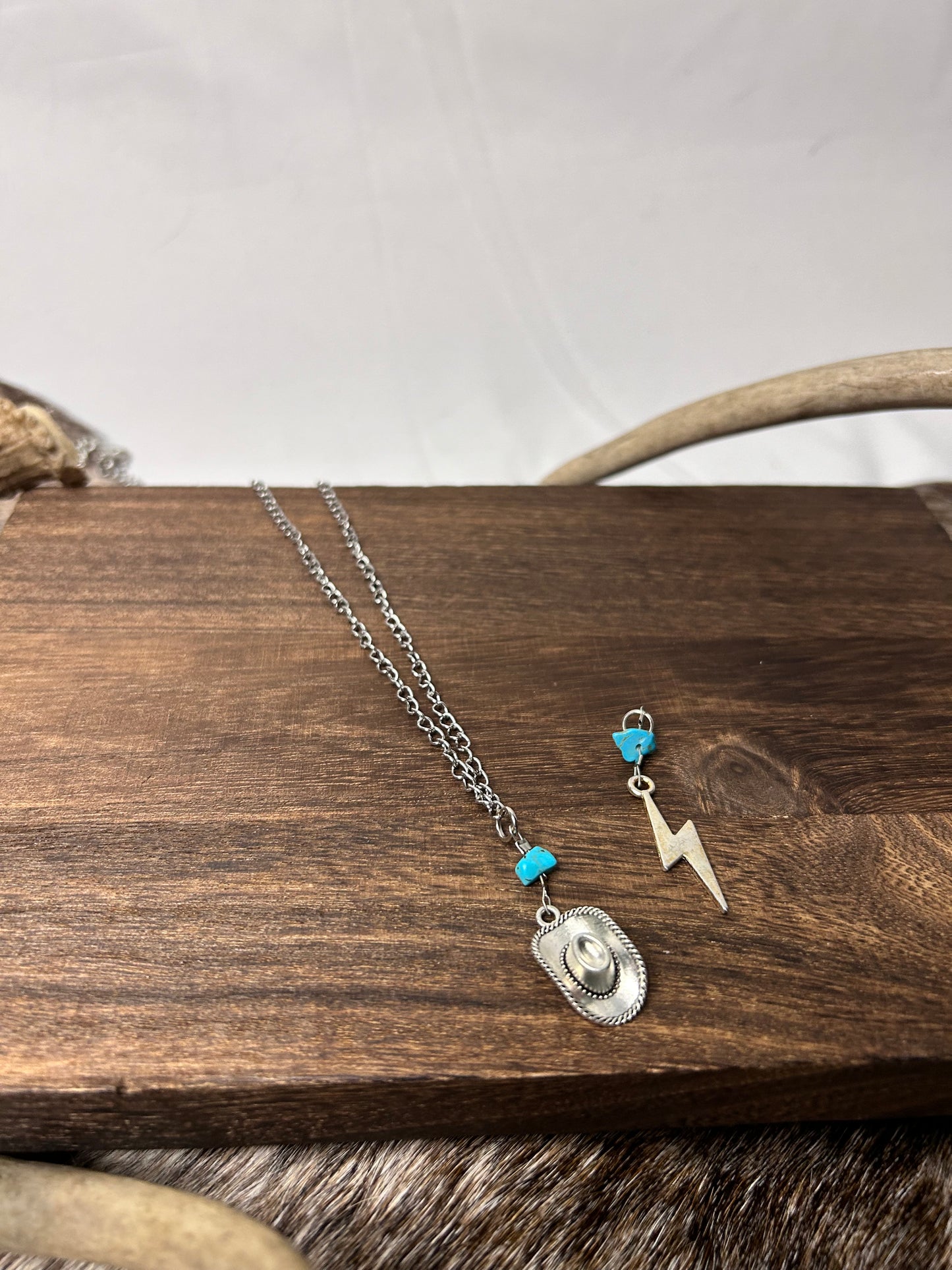 Charms and Turquoise Necklace