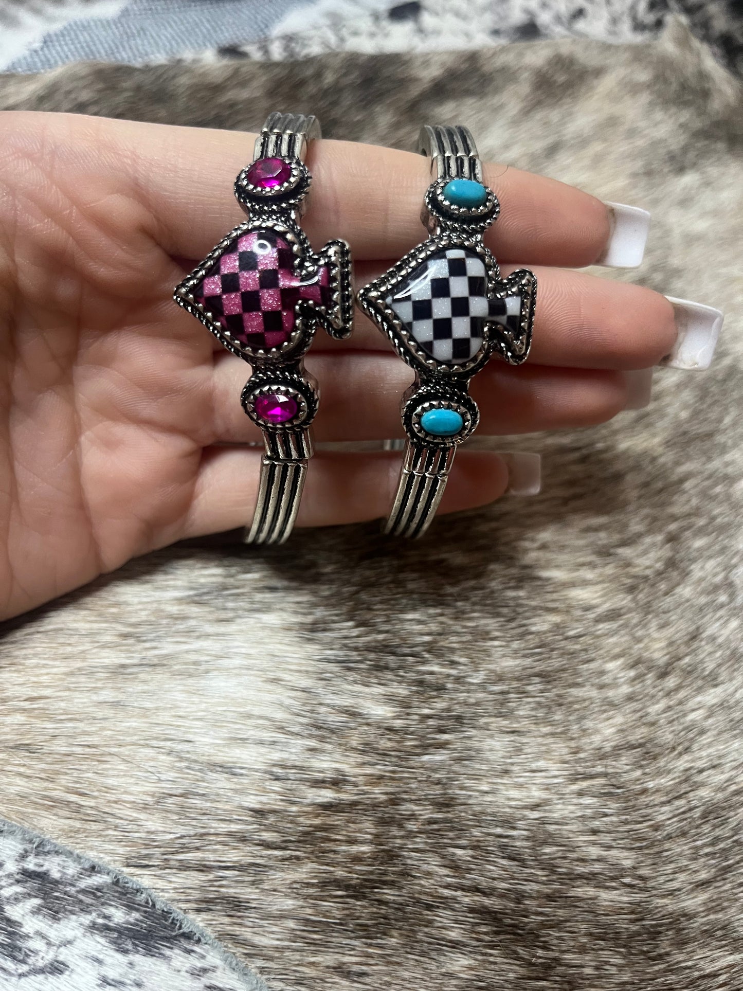 Checkered Spade Bracelet