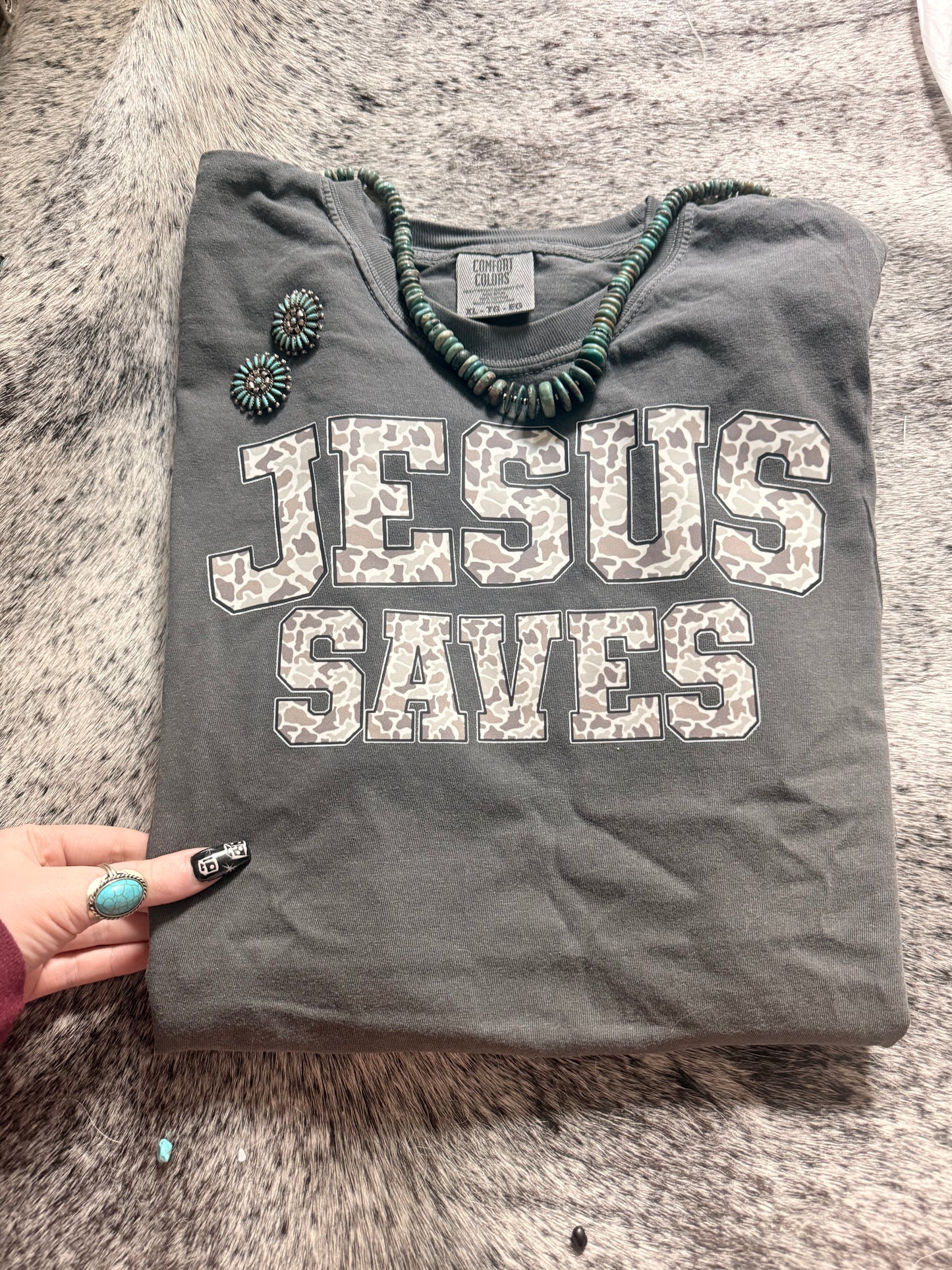 Camo Jesus Saves