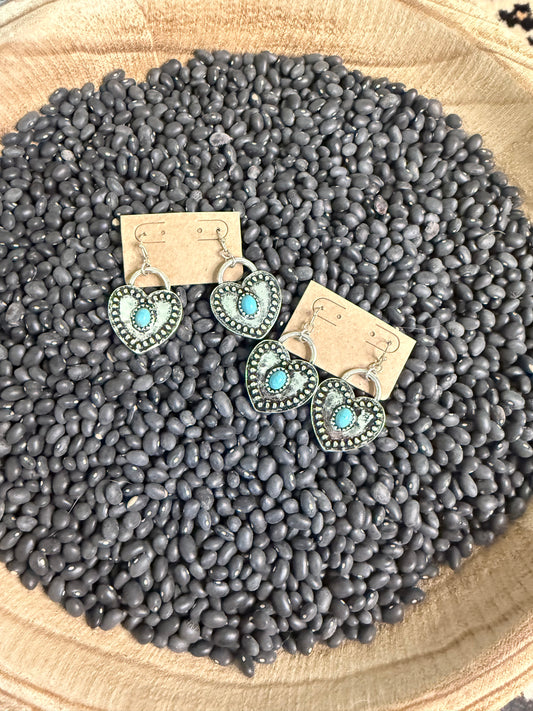 Heart Lock Earrings